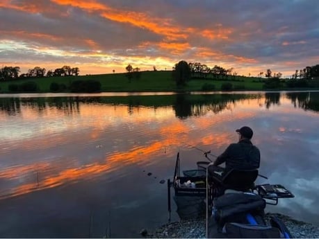 Coarse fishing sunset
